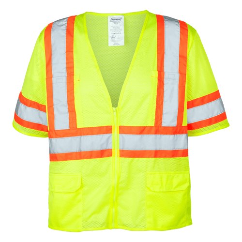 SAFETY VEST LIME CLASS 3 ANSI 3XL