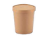 Kari-Out Paper Soup Cup & Paper Lid Combo 8 oz, Kraft 5 / 50 cs