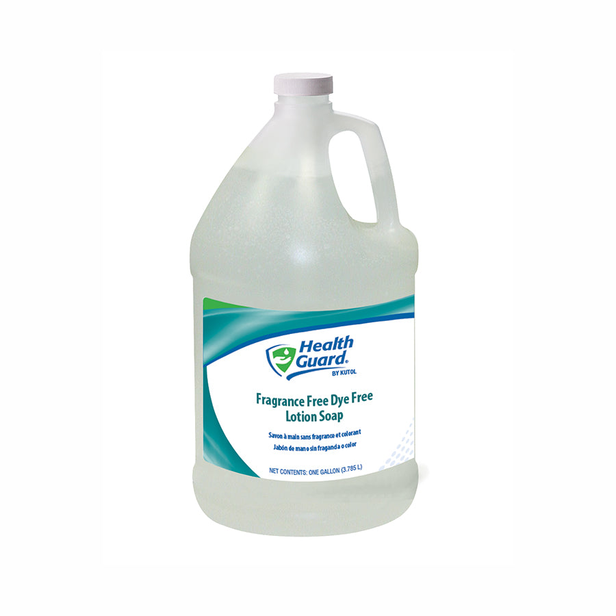 Kutol Fragrance Free Dye Free Lotion Soap Clear w/ No Scent 1 Gallon Pour Top 4 / cs — manufacturer product photo
