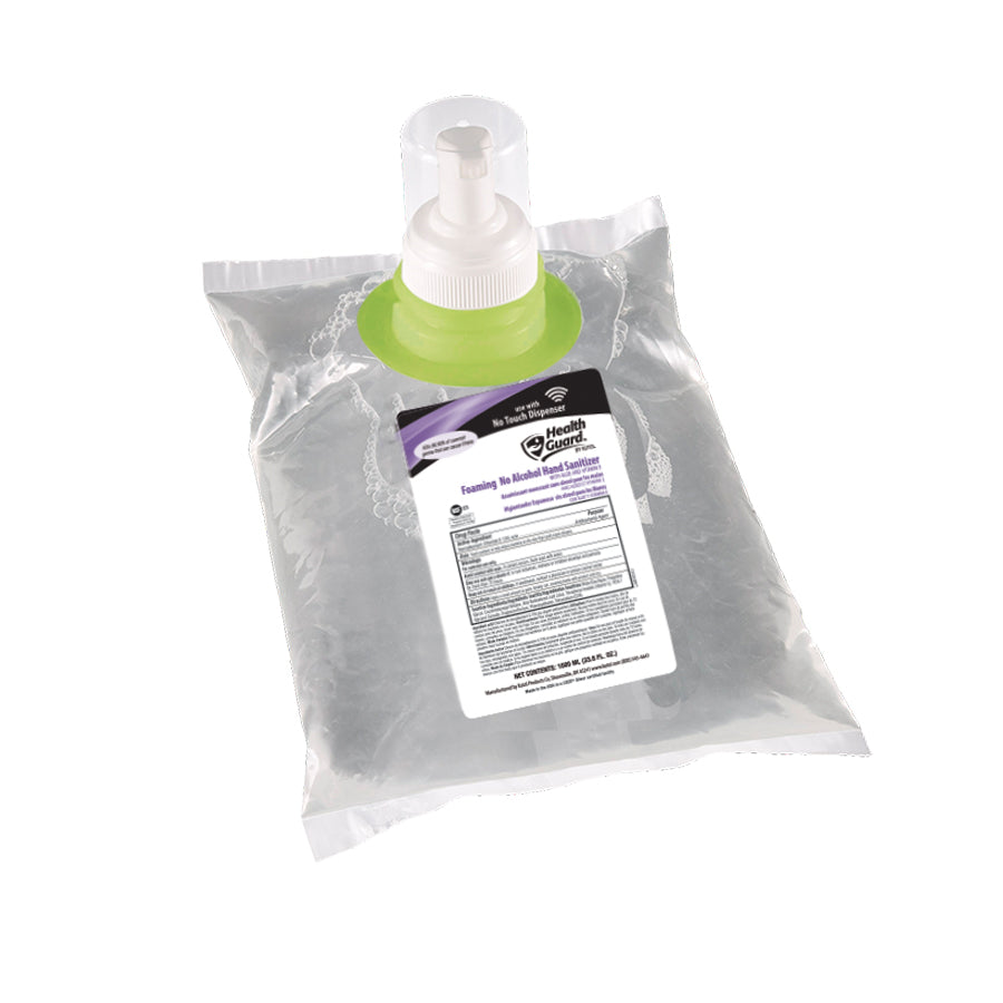 Kutol Foaming Hand Sanitizer (No Alcohol) Clear w/ Lt Linen Fragrance 1000 mL 4 / cs — manufacturer product photo