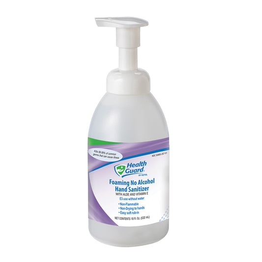 Kutol Foaming Hand Sanitizer (No Alcohol) Clear/Lt. Linen Pump Bottle 18 oz 6 / cs — manufacturer product photo