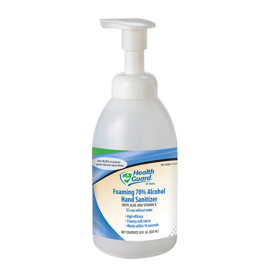Kutol Foam Hand Sanitizer 70% Alcohol 18 oz Pump Bottle 6 / cs — manufacturer product photo