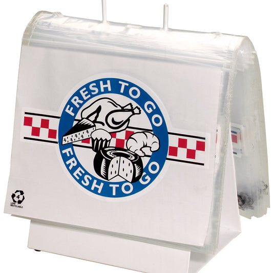 Elkay Plastics Seal Top "Fresh to Go" Deli Bag Clear 10" X 8", 1.5 Mil, LDPE 1000 / cs. Manufacturer reference photo for the listed SKU. Contents and accessories pictured are not included unless stated. Packaging and presentation may vary.