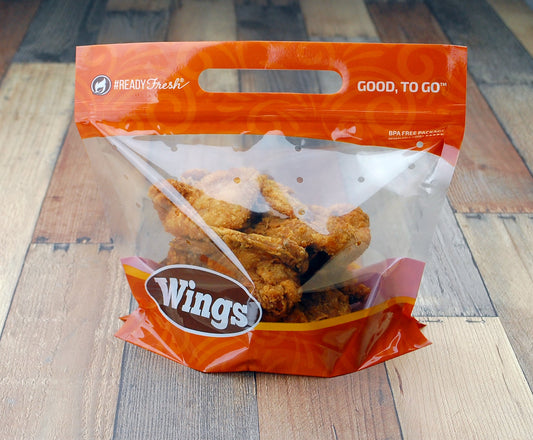 Elkay Plastics Grab-N-Go Pouch - "Wings" Clear 9" x 8" x 5" 0.6 Mil 250 / cs. Manufacturer reference photo for the listed SKU. Contents and accessories pictured are not included unless stated. Packaging and presentation may vary.