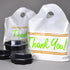 Elkay Plastics Printed Thank You Take Out Bag w/ Handles White 24"x20"+11"BG 1.5M 250 / cs