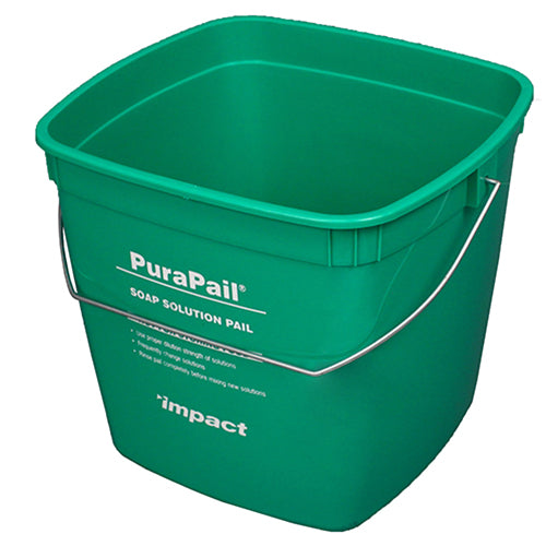 Manufacturer photo reference for 5506-14C: Impact® PuraPail™ 6 Quart Utility Bucket, Green (Cleaning), 12/cs. The listing title specifies the item size and sale quantity; source packaging or pack quantity may differ. Accessories or contents shown are not included unless stated in this listing.