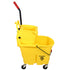Hospeco Side Press Wringer & Mop Bucket Heavy Duty 26 - 35 Qt Yellow Combo 1 each
