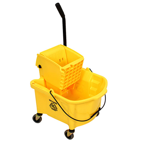 Manufacturer photo reference for 9Y/2626-3Y: Impact® Premium Sidepress Bucket & Wringer Combo, 26 Quart, Yellow, 1/cs. The listing title specifies the item size and sale quantity; source packaging or pack quantity may differ. Accessories or contents shown are not included unless stated in this listing.