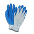 Hospeco Foam Coated Knit Gloves Large , Blue/Gray 1 / dz