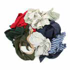 Manufacturer catalog photo reference for item 245 assorted-color new knit rags, extracted unchanged from Hospeco Brands Group's catalog. This listing is for the 10 lb quantity in its title. Assorted colors and shapes vary; the manufacturer source photo is low resolution.