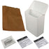 Hospeco Plastic Sanitary Napkin Receptacle 10 5/8 x 9x 4 5/8 White 1 / ea 4 / case