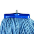 Hospeco Layflat Regular Blend Wet Mop Head 20 oz Blue Screw-Type / Cut End 12 / cs