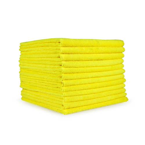 Manufacturer photo reference for M915107Y. This listing is for Hospeco Micorfiber Cloths 16" x 16" , 35gm, Yellow 12 / pk. The listing title specifies the item size and sale quantity; manufacturer packaging or pictured quantity may differ. Accessories or contents shown are not included unless stated in this listing.
