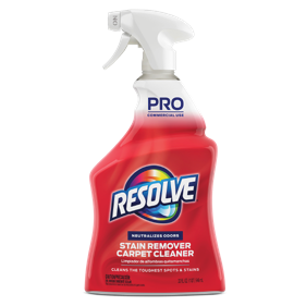 Reference image: Professional Resolve Spot & Stain carpet cleaner, trigger bottle. Professional Spot & Stain packaging may differ from the listed Triple Oxi variant. Size, scent, formula, packaging and case quantity may differ. The title and listed specifications describe the item offered; follow its label for use and safety.