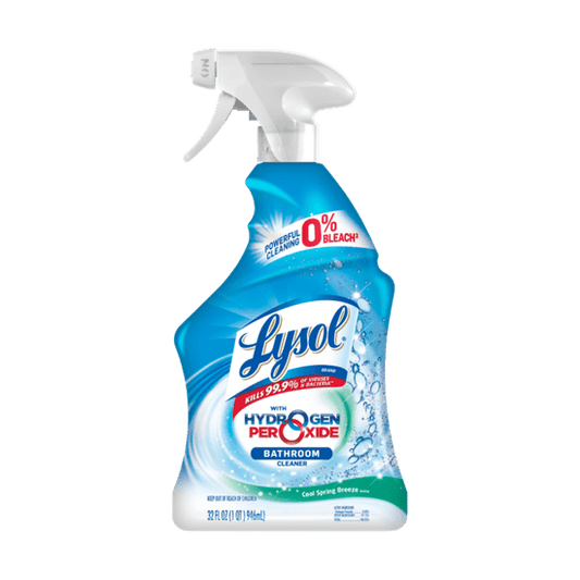 Reference image: LYSOL® Bathroom Cleaner - Power & Free™ Trigger. Size, scent, formula, packaging and case quantity may differ. The title and listed specifications describe the item offered; follow its label for use and safety.