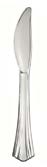 WNA Reflections silver-look plastic knife family reference. Pictured style, color, plastic material, wrapping and kit components may differ. Supplied specifications and quantity are those in this listing.