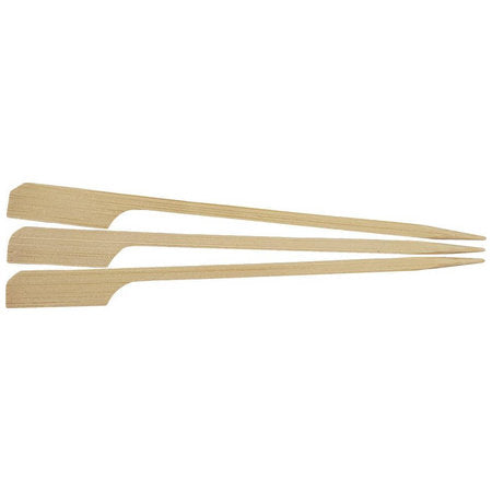 Rofson bamboo paddle-pick reference showing the 4.5-inch model. Supplied length and pack count are those in this listing.