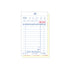 National Checking Two-Part Carbonless Guest Check 3.40" x 5.63" White Shrink Pack Sml 50 / 100 cs