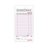 National Checking Single Copy Cardboard Guest Check 3.5" x 6.75" Pink Shrink Pack Med 50 / 50 cs