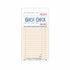 National Checking Single Copy Paper Guest Check 3.50" x 6.75" Salmon Bulk Pack Med 50 / 100 cs