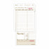 National Checking Duplicate Carbon-Backed Guest Check 4.25" x 8.25" Tan Shrink Pack Large 40 / 50 cs