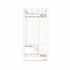 National Checking Single Copy Cardboard Guest Check 4.25" x 9" Tan Shrink Pack Large 2000 / cs
