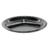 Novolex - Pactiv 10.25" Black Laminated Plate 3 Compartment 540 / cs