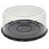 Novolex - Pactiv 9" Black Cake Base w/4-3/8" Dome Fit's 8" Cake 50 / cs