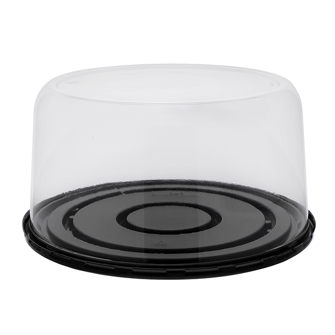 Novolex - Pactiv 9" Black Cake Base w/5" Smooth Dome Fits 8" Cake 100 / cs; official manufacturer photograph for 10B50PD