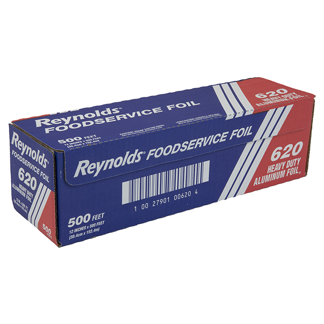 Novolex - Pactiv 12"x500' Heavy Duty Foil Reynolds 1 / rl; official manufacturer photograph for 620