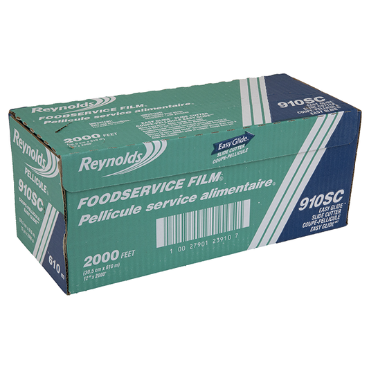 Novolex - Pactiv Foodservice Film w/ Slide Cutter 12" x 2000' 1 / rl; official manufacturer photograph for 910SC