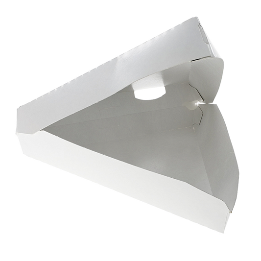 Novolex - Pactiv Stock Pizza Clam Shell White 8.26" x 6.56" x 1.5" 500 / cs; official manufacturer photograph for D148CLMW