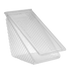 Novolex - Pactiv Sandwich Wedge w/Hinged Lid Clear Base 255 / cs