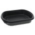 Novolex - Pactiv Black Clearview MealMaster Tray 24 oz., 8.13" x 6.50" x 1.50" 252 / cs