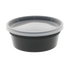 Novolex - Pactiv 8oz Black Deli Container w/Lid 250YL2512 240 / cs