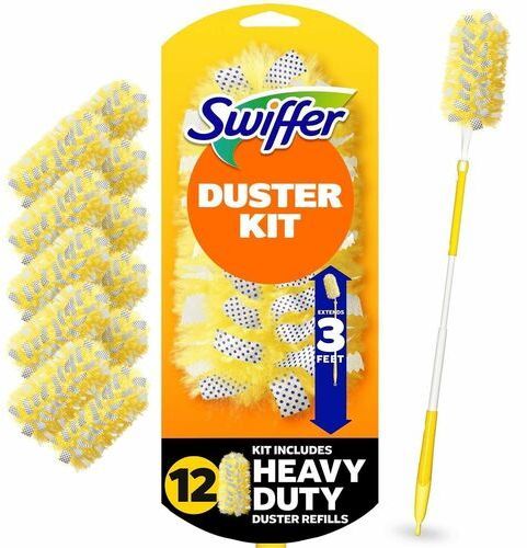 P&G Professional Swiffer 360 Dusters HD Starter Kit 1 Extendable Handle & 12 Dusters 12 / cs; Representative Swiffer product photo. Size, scent, packaging and pack quantity shown may differ; this listing's specifications apply.