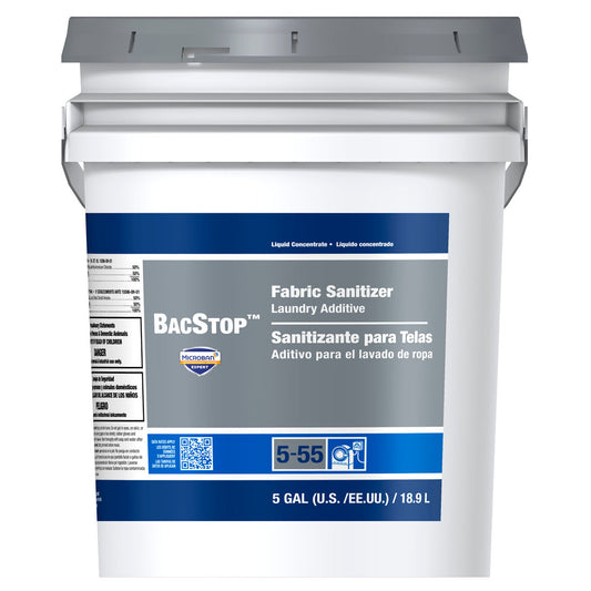 P&G Professional Bacstop Pro Fabric Sanitizer 5 Gallon Laundry Additive 1 / cs; exact representative supplier product photo.