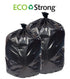 Pitt Plastics 38x58 LLDPE Black 2 Mil Perf Roll Can Liner 60 Gallons 5 / 10 cs