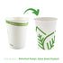 PrimeWare Compostable PLA Lined Hot Cup White 12 oz 20 / 50 cs
