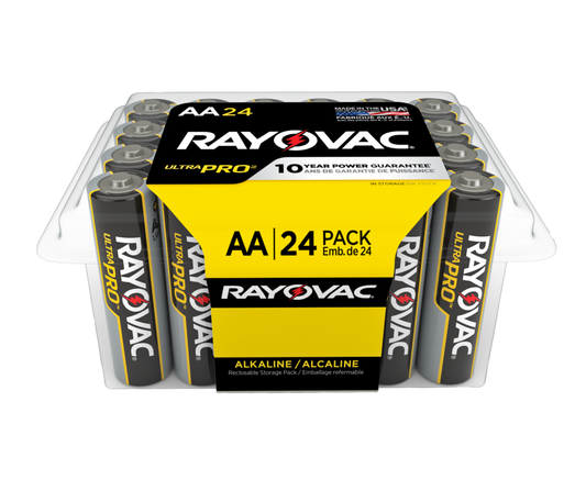 Reference image: representative Rayovac Ultra Pro AA batteries; size, packaging and specifications may differ. See product title and listed details.