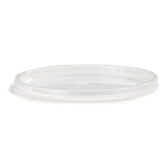 Placon Polypro Recessed Lid Clear 4.575" x 0.25" 500 / cs. Reference image only; actual product specifications and packaging may vary.