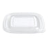 Placon Fresh 'n Clear Flat Lid Small 5" x 5" x .33" 500 / cs
