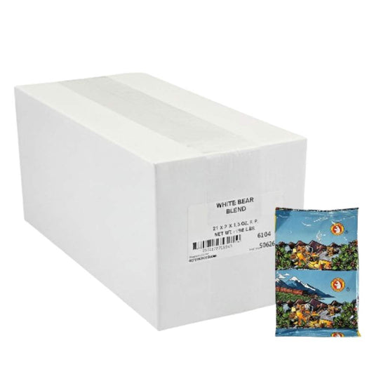 White Bear Regular Colombian Coffee 1.5 oz., Filter Pack 42 / cs. Reference image only; actual product specifications and packaging may vary.