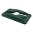 Rubbermaid Slim Jim Mixed Recycling Lid Green, Single Stream 1 / ea