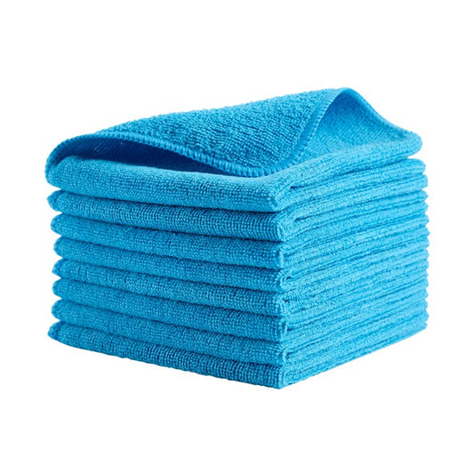 Rubbermaid Light Duty Microfiber Cloth Blue, 12" x 12" 24 pk | Official manufacturer photograph