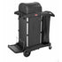Rubbermaid Executive Janitorial Cleaning Cart Black High-Security w/ Doors & Hood 1 / cs