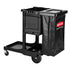 Rubbermaid Executive Janitorial Cleaning Cart Black, Traditional 1 / cs