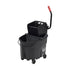 Rubbermaid Wavebrake Side Press Bucket/Wringer Black, 35 Quart 1 / cs