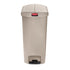 Rubbermaid Slim Jim Step-On Containers Beige, 18 Gal/ 68 L 1 / cs