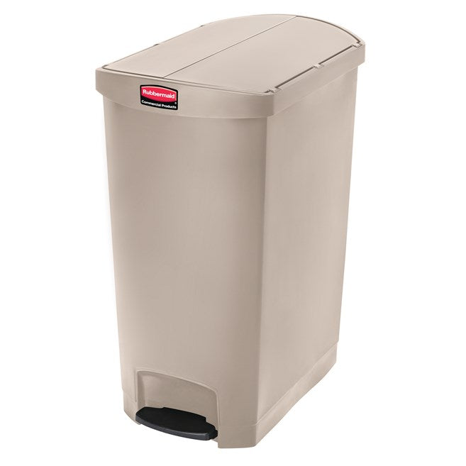 Rubbermaid Slim Jim Step-On Container 24 Gal, Beige 1 / cs | Official manufacturer photograph